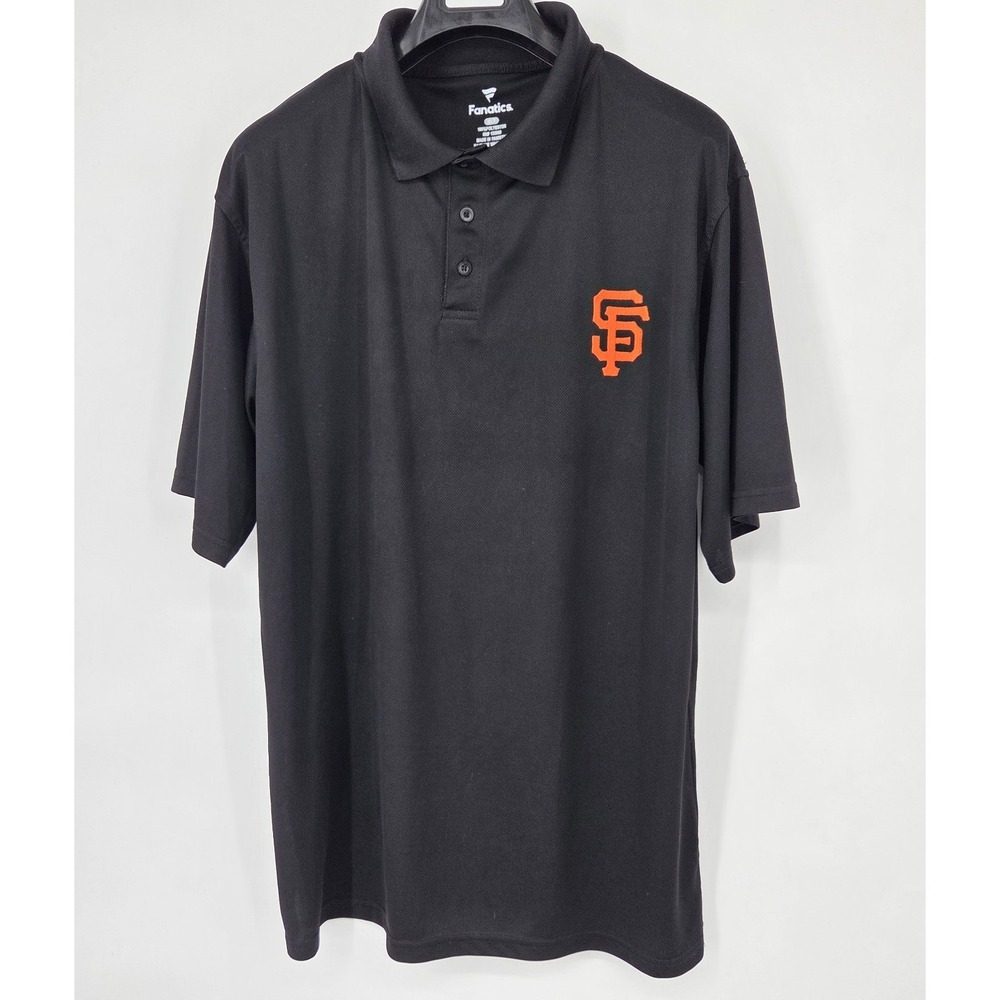San Francisco Giants Performance Polo Men's Size XLT Black Embroidered Logo
